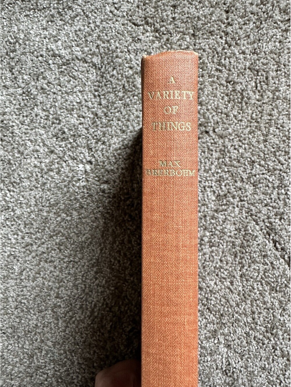 A Variety of Things by Max Beerbohm HC 1953 Edition